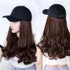 WUODHTW Women's Wig Baseball Hat Wool Curly Hair Big Wave Curly Hair Wig Sunshade hat wig Halloween Daily Party Use view 3