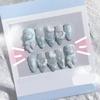 Handmade nail art cute bow cat claw wearing nails(Size:XS) view 1