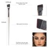 53 Pcs Fine Angled Eyeliner Brush, Include 3 pcs Ultra-Thin Precision Makeup Brushes Set and 50 Pcs Professional Point Eyeliner, Synthetic Bristles Eye Makeup Tool(white) view 2