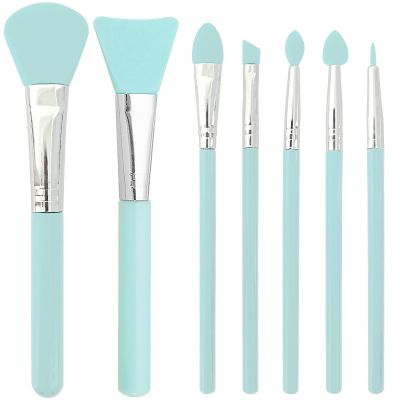 Jaasuee 7 Pcs Silicone Brush applicator kit for Cream Makeup Products and UV Resin Epoxy Art Crafting, Green