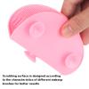 2 Pcs Silicone Make Up Brush Cleaning Mat, Cosmetic Cleaning Pads,Makeup Brush Cleaner Mats, Portable Washing Tool with Suction Cup for Makeup Cosmetic Brushes-red/pink view 3