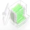 BUUEERR 2 PCS Swabs Holder Dispenser Cotton Storage Organizer Clear Acrylic Cosmetic Makeup Case Container for Cotton Pads, Cotton Swabs, Q-Tips, Make Up Pads view 2