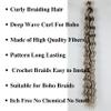 Silver Grey Curly Braiding Hair Extensions Deep Wave Curly Braiding Hair for Boho Braids Crochet Braids Deep Wave 24 inch view 3