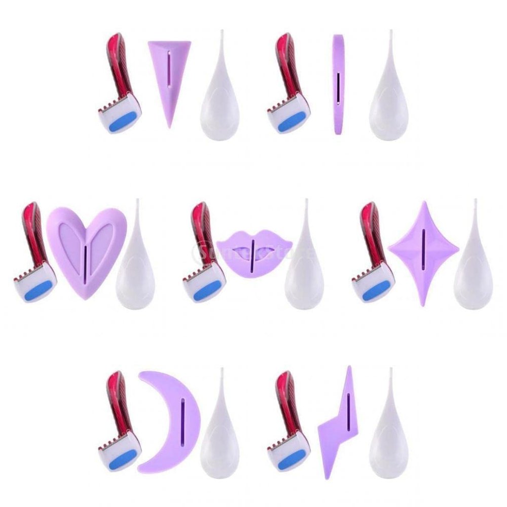 NinthAvenue Basics 7Pcs Portable Shaving Bikini Bikini Line Trimmer for Pubic Hair Women