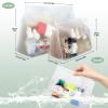 8 Pack Clear Toiletry bags, TSA Approved Quart Size Zipper Bags, PEVA Material BPA Free Leakproof Travel Makeup Cosmetic Bags, Carry on Airport Airline Compliant Bags for Wome&Men view 2