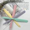 Jaasuee 4-Piece Non-Stick Wax Spatulas Set, Silicone Waxing Applicators for Hair Removal, Home Salon Body Use (Pink, Yellow, Purple, Green) view 2