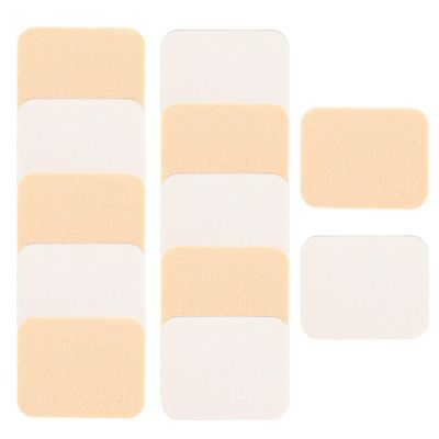 12 Pcs Square Makeup Sponges for Foundation Facial Powders Puff Cosmetic Sponge Round Foam Pad Beauty Makeup Eye Face Foundation Powders Blender for Liquid Foundation Cream Powders Concealer