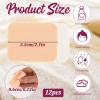 12 Pcs Square Makeup Sponges for Foundation Facial Powders Puff Cosmetic Sponge Round Foam Pad Beauty Makeup Eye Face Foundation Powders Blender for Liquid Foundation Cream Powders Concealer view 2