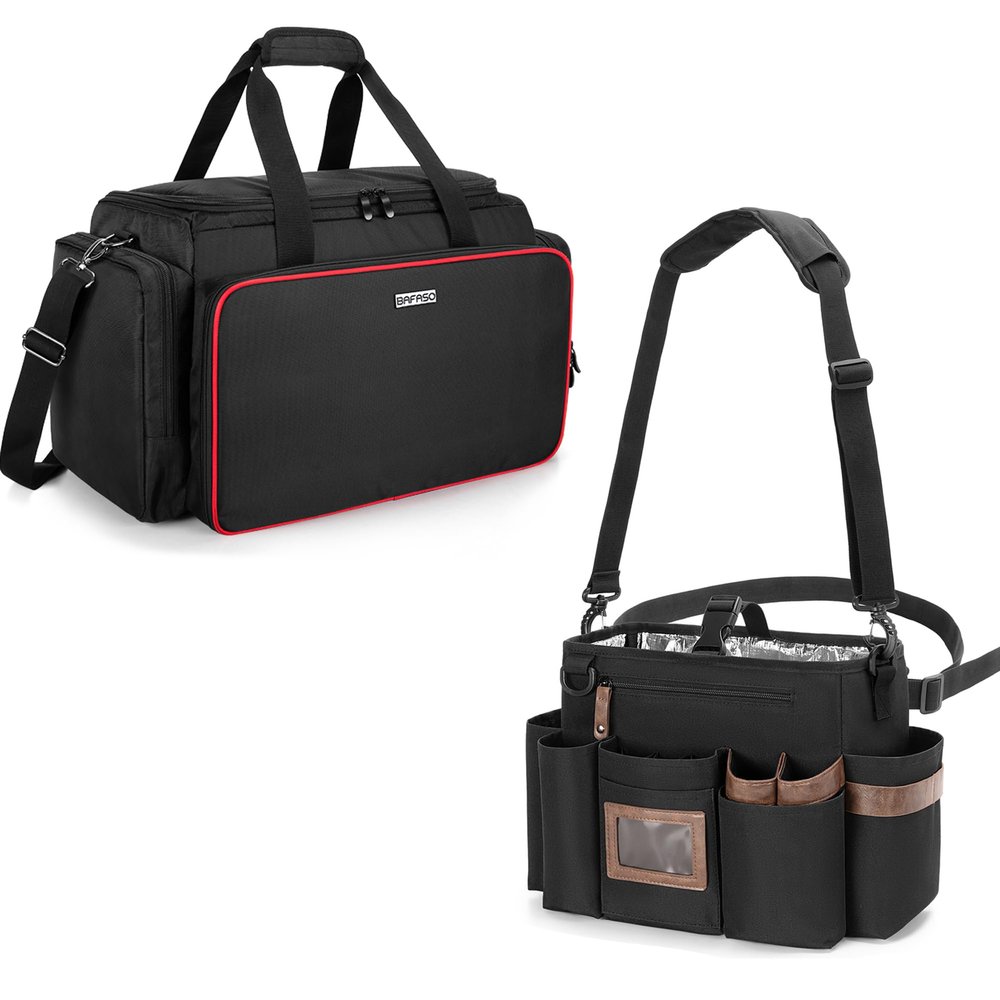 BAFASO Large Barber Case with Insulated Hairstylist Bag