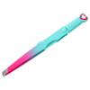 AUTSUPPL Eyebrow Trimmer Tool with Stainless Steel Tweezers Eyelash Applicator and Eyebrow Brush Compact Durable Gradient Blue- for Precise Grooming view 1