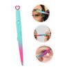 AUTSUPPL Eyebrow Trimmer Tool with Stainless Steel Tweezers Eyelash Applicator and Eyebrow Brush Compact Durable Gradient Blue- for Precise Grooming view 3