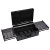BANEBONE Barber Case Beauty Professional Barber Case with Lock Portable Barber Carry Travel Case for Clippers Trimmers Scissors Organizer for Hair Stylists, Pet Groomers, Makeup Artists, Black view 1