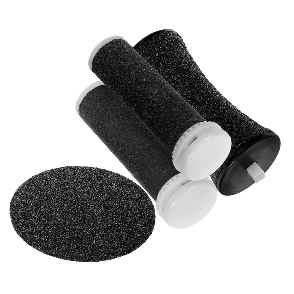 AUTSUPPL 4pcs Foot File Replacement Roller for Electric Pedicure Tools Coarse Fine Grit Options for Dead Skin Removal Easy to Install and Clean Suitable for Home Foot Care