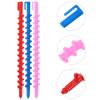 Ipetboom 20pcs Spiral Hair Curlers Perm Rods Multi-function Cold Wave Hair Rollers Reusable for Attractive Curls for Home Salon Use view 4