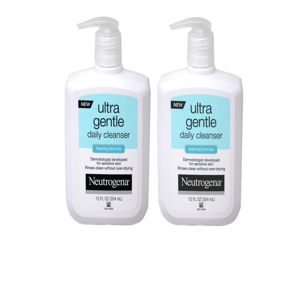 Neutrogena Ultra Gentle Daily Cleanser Foaming Formula for Sensitive Skin - 12 fl oz (Pack of 2)