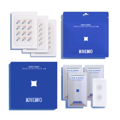 KNEMO Right Away Duo, Microtip Hydrocolloid Acne Pimple Patch and Thincognito Invisible Spot Patch