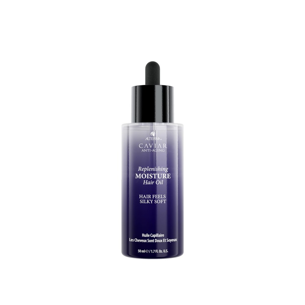 Alterna Haircare CAVIAR Anti-Aging Replenishing Moisture Hair Oil 1.7 oz | Lightweight, Revives and Nourishes Hair | Increased Shine and Softness | Heat Protectant and Frizz Control