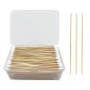 Bamboo Cotton Swabs - Biodegradable Double Tips Cotton Buds - Natural Organic Cotton Swabs - Pure Cotton Buds For Ear Beauty & Personal Care view 3