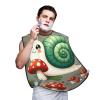 Augenstern Men'S Shaving Apron Snails-Mushrooms-Pattern Father Shaving Bib Beard Bib Apron view 1