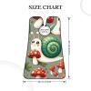 Augenstern Men'S Shaving Apron Snails-Mushrooms-Pattern Father Shaving Bib Beard Bib Apron view 4