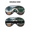 Lake Camping Print Unisex Sleeping Eye Mask,Soft Comfortable Light-Blocking Eye Mask view 2