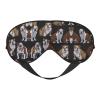 ZISHAK English Bulldogs Print Unisex Sleeping Eye Mask,Soft Comfortable Light-Blocking Eye Mask, Black view 1