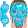 AiricePac Colding Ice Face Mask and Cooling Eye Mask for Puffy Eyes & Migraine Relief, Gel Eye Mask, Cool Face Masks for Dark Circles, Eye Surgery, Sleeping, Pressure, Headaches, Skin Care view 1