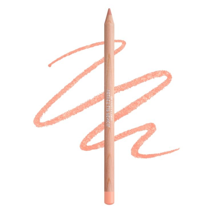 CLIO Wood Velvet Lip Pencil - Long-Lasting Lip Liner, Matte Finish, Sharpenable (006 VANILLA CORAL)