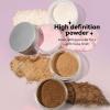 Pink Translucent Setting Powder, Shimmer Setting Powder Waterproof Oil Control Tone-up Face Powder Highlighter Makeup Finishing Long-Lasting Loose Shimmer Powder (02# Pink, 0.21Oz) view 3