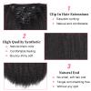 Yargel Hair 18 Inch 2 Pack Kinky Straight Clip in Hair Extensions for Black Women Yaki Straight Clip ins Full Head Seamless Synthetic Hair Pieces(14 Pcs/Set 32 Clips) view 4