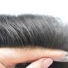 Full Swiss Lace Mens Hair System Human Hair Mens Toupee Hair Pieces For Men Hair Toupee For Men Hair Replacement System For Men6x8-90% light density1# JET BLACK view 3