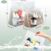 5 Pack Clear Toiletry bags, TSA Approved Quart Size Zipper Bags, PEVA Material Leakproof Travel Makeup Cosmetic Bags, Carry on Airport Airline Compliant Bags for Wome&Men view 2