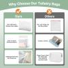 5 Pack Clear Toiletry bags, TSA Approved Quart Size Zipper Bags, PEVA Material Leakproof Travel Makeup Cosmetic Bags, Carry on Airport Airline Compliant Bags for Wome&Men view 3