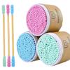 600 Counts Cotton Swabs Natural Double Tipped Organic Cotton Buds Cruelty-Free Ear Swabs D07 view 1