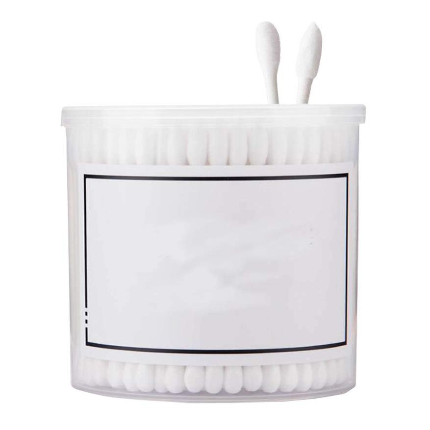 200 Counts Cotton Swabs Natural Double Tipped Organic Cotton Buds Cruelty-Free Ear Swabs A01