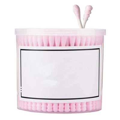 200 Counts Cotton Swabs Natural Double Tipped Organic Cotton Buds Cruelty-Free Ear Swabs A04