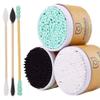 600 Counts Cotton Swabs Natural Double Tipped Organic Cotton Buds Cruelty-Free Ear Swabs D05 view 1