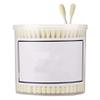 200 Counts Cotton Swabs Natural Double Tipped Organic Cotton Buds Cruelty-Free Ear Swabs A06 view 1