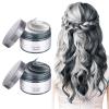 Black & White Hair Wax Temporary Dye, Washable Styling Mud for Cosplay view 1