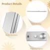 Nail Table Light Foldable - Nail Light for Desk, Square Led Frame Manicure Nail Desk Lamp for Tattoo Lash Tech, 3 Color Temperature 4000k-6500k view 3