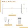 Nail Table Light Foldable - Nail Light for Desk, Square Led Frame Manicure Nail Desk Lamp for Tattoo Lash Tech, 3 Color Temperature 4000k-6500k view 4
