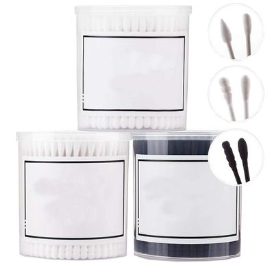 600 Counts Cotton Swabs Natural Double Tipped Organic Cotton Buds Cruelty-Free Ear Swabs B03