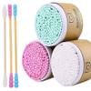 600 Counts Cotton Swabs Natural Double Tipped Organic Cotton Buds Cruelty-Free Ear Swabs D01 view 1