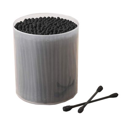 200 Counts Cotton Swabs Natural Double Tipped Organic Cotton Buds Cruelty-Free Ear Swabs E03