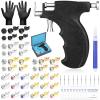 Professional Ear Piercing Gun Tool Set, Reusable Ear Piercing Machine with Colorful Crystal Earrings Set for At Home Salon Earlobe Cartilage Helix Tragus Piercing Tool Kit view 1