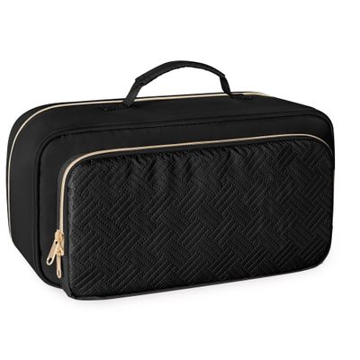 Fasrom Travel Carrying Case Compatible with Shark Flexstyle Hair Dryer, Hair Tool Organizer Bag Compatible with Dyson Airwrap and Straightener, Black