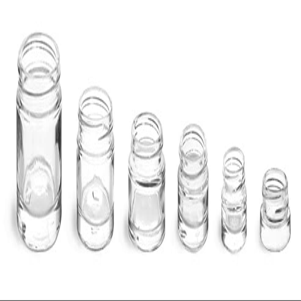 0.15 oz Clear Glass Thick Wall Cosmetic Jars (Bulk), Caps NOT Included