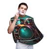 YQxwJL Cool Drum Set Print Beard Bib Apron, Shaving Apron For Dad, Men'S Hair Catcher For Shaving Best Gifts For Dad view 1