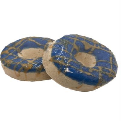 Iced Donut Bath Bombs, Variety of Scents & Colors, 2 Sizes (Pina Colada Gold, Medium)