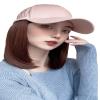 WUODHTW Women's Hat wig Duck Tongue hat collarbone Hair Straight hair inner Buckle wig Baseball Cap Sun Hat Wave Curly Hair view 1